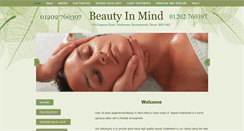 Desktop Screenshot of beautyinmind.co.uk