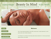 Tablet Screenshot of beautyinmind.co.uk
